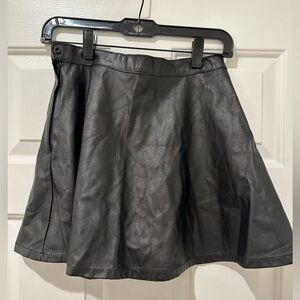 American Apparel Faux Leather Skirt